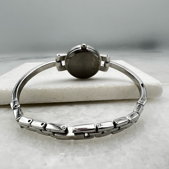 Gorgeous Silver Watch with Face Surrounded by Crystals - Picture 4 of 6